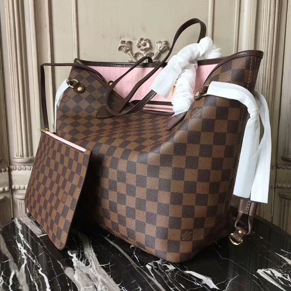 L N41603 Neverfull MM Shoulder Bag Damier Ebene Canvas - Top Club