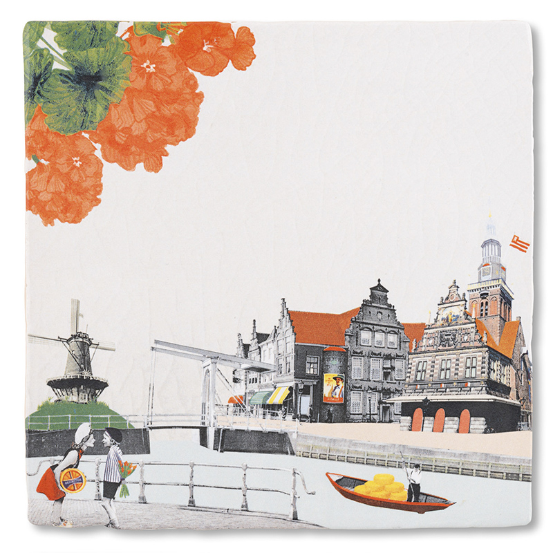 Wandtegel Kus uit Alkmaar M