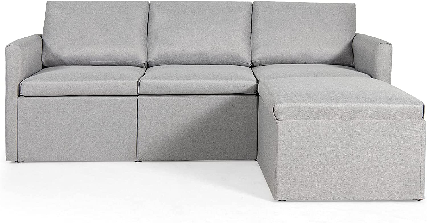 BEFOUNDLOVELY Modern L-Shaped Convertible Sectional Sofa Couch with Reversible Chaise