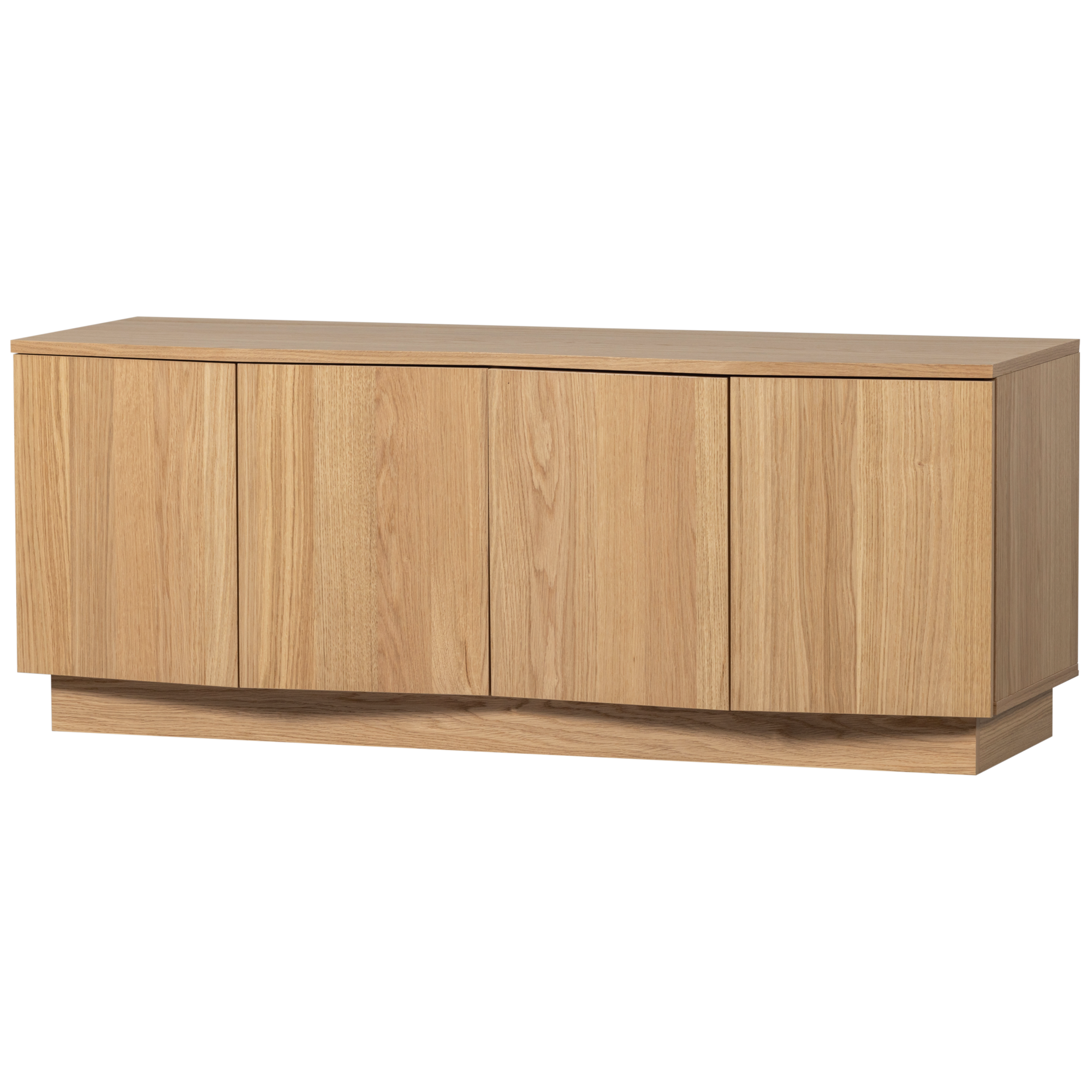 Tv Meubel Zuma 133cm Eiken Transparant Zuma Tv Meubel 133Cm Eiken Transparant