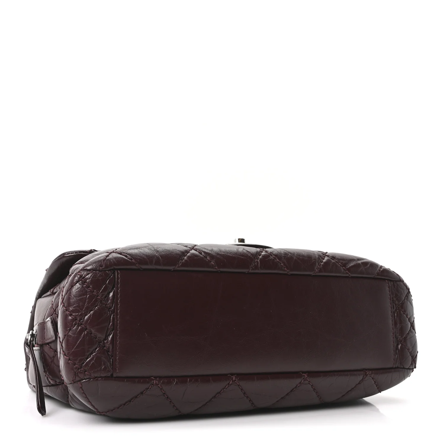 Aged Calfskin Medium New Portobello Flap Burgundy - Top Club