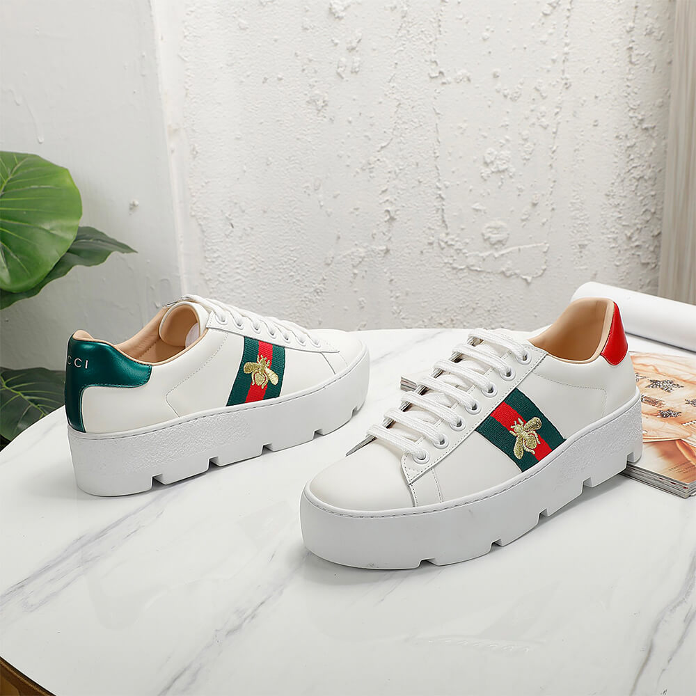Women s Ace embroidered platform sneaker - Top Club