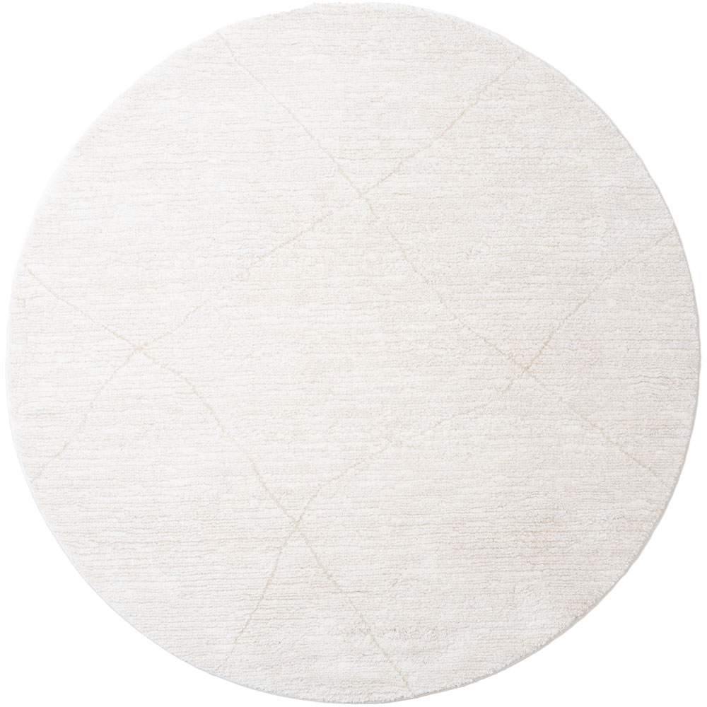 Vloerkleed Nica Creme - rond ø200 cm
