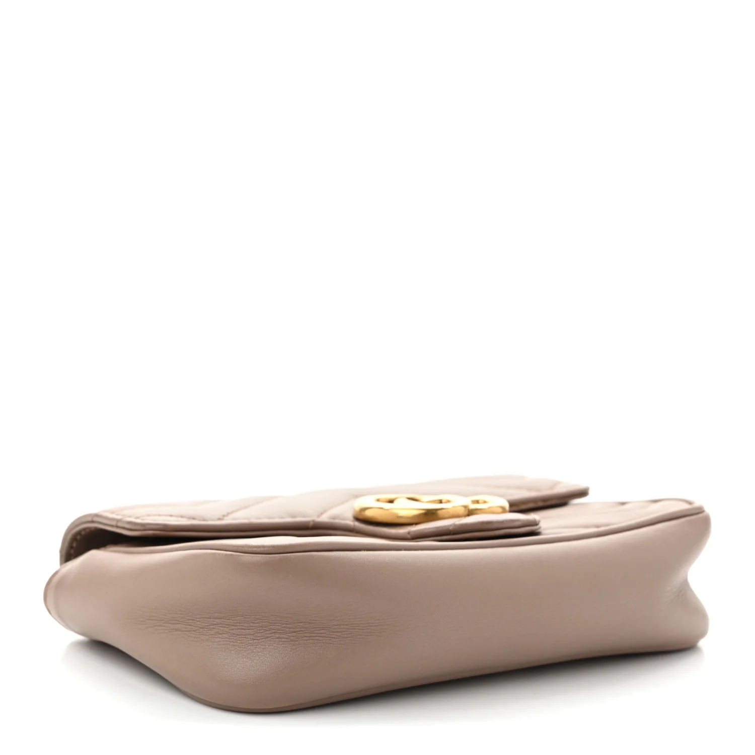 Calfskin Matelasse Super Mini GG Marmont Shoulder Bag Porcelain Rose - Top Club