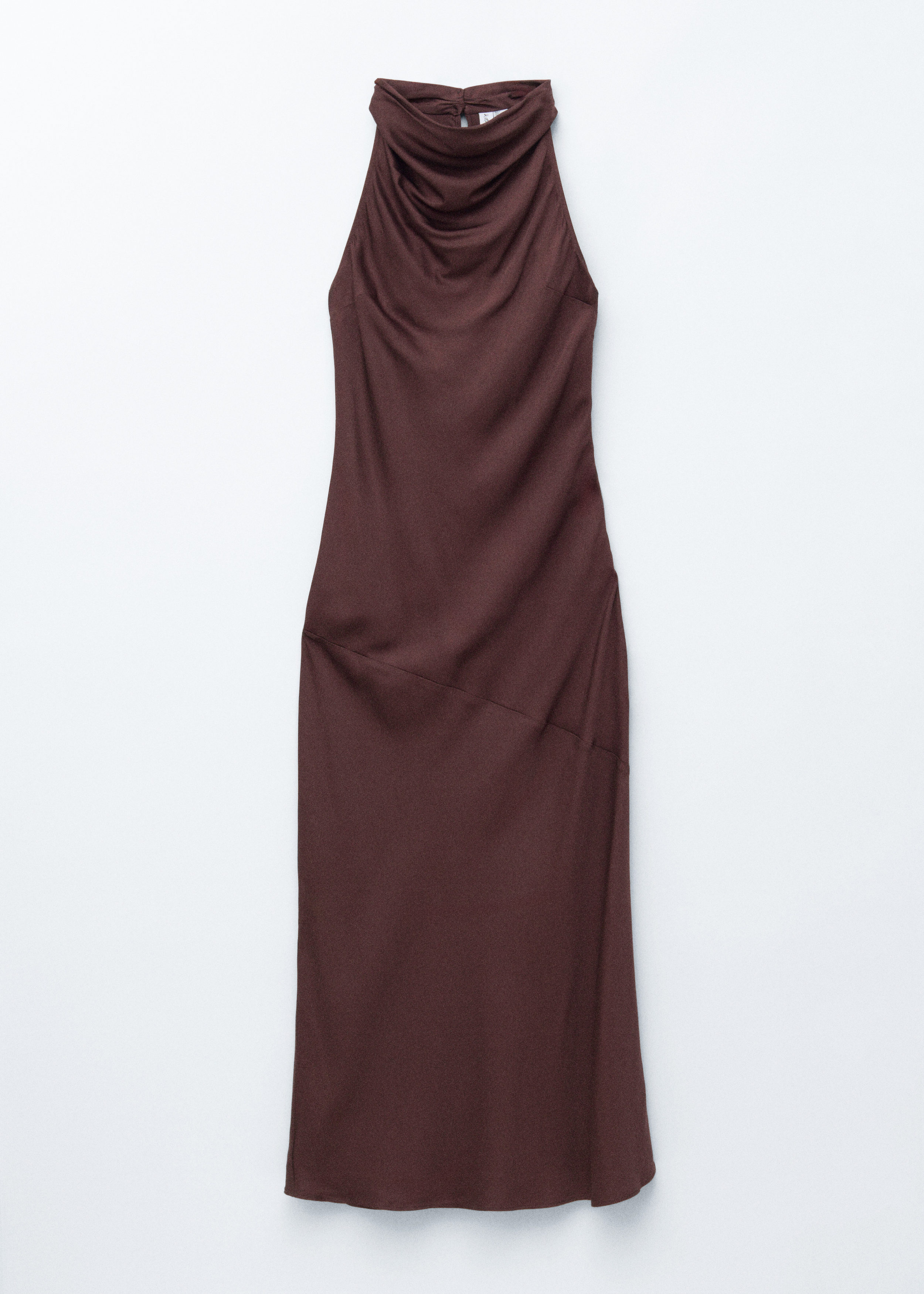 & Other Stories COWL-NECK SATIN MIDI DRESS