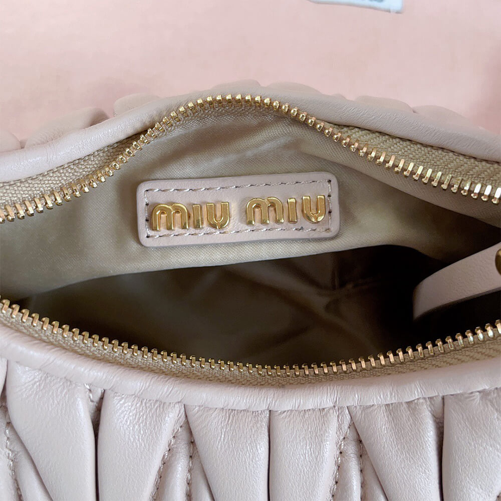Mini Wander matelasse nappa leather hobo bag(high-end grade) - Top Club