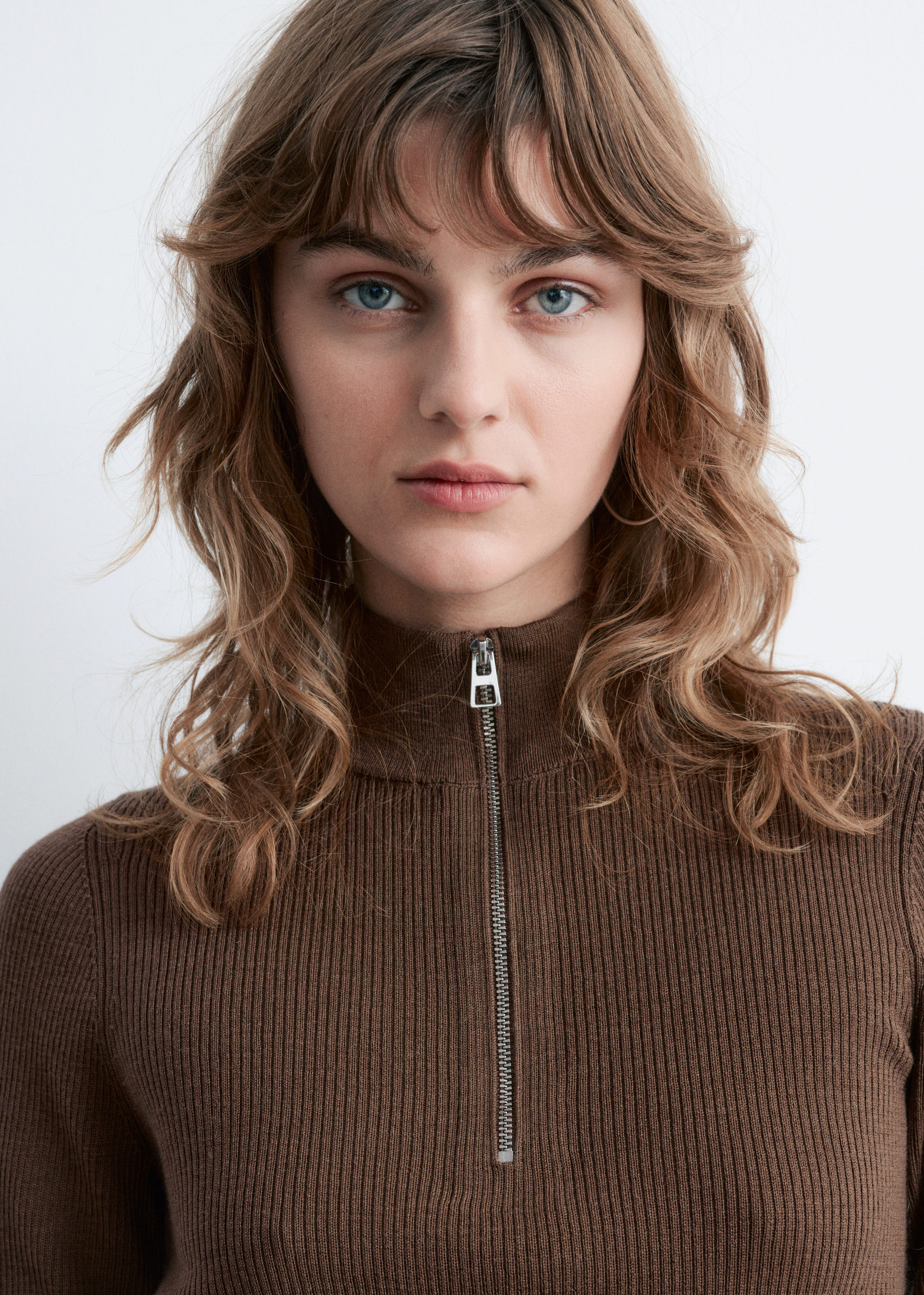 & Other Stories HALF-ZIP WOOL JUMPER