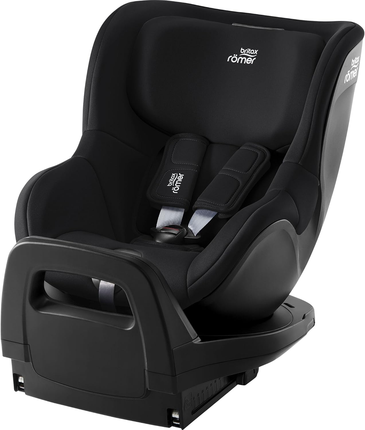 BRITAX RÖMER Seggiolino Auto DUALFIX 2 Z-LINE Girevole a 360° ISOFIX Bambini da 61 a 105 cm i-SIZE (Gruppo 0+/1) da 3 Mesi a 4 Anni, Space Black