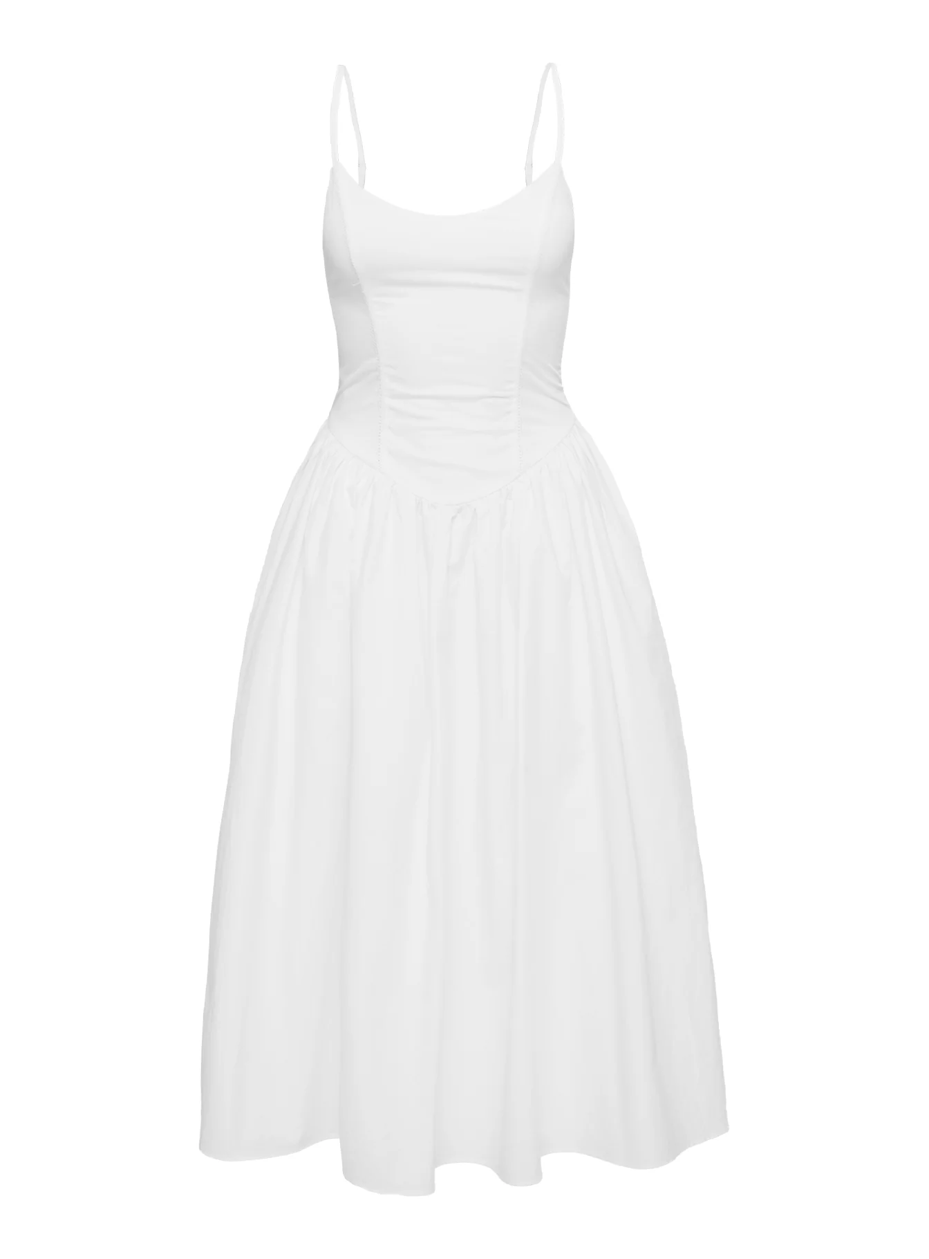 Such A Wallflower Midi Dress White