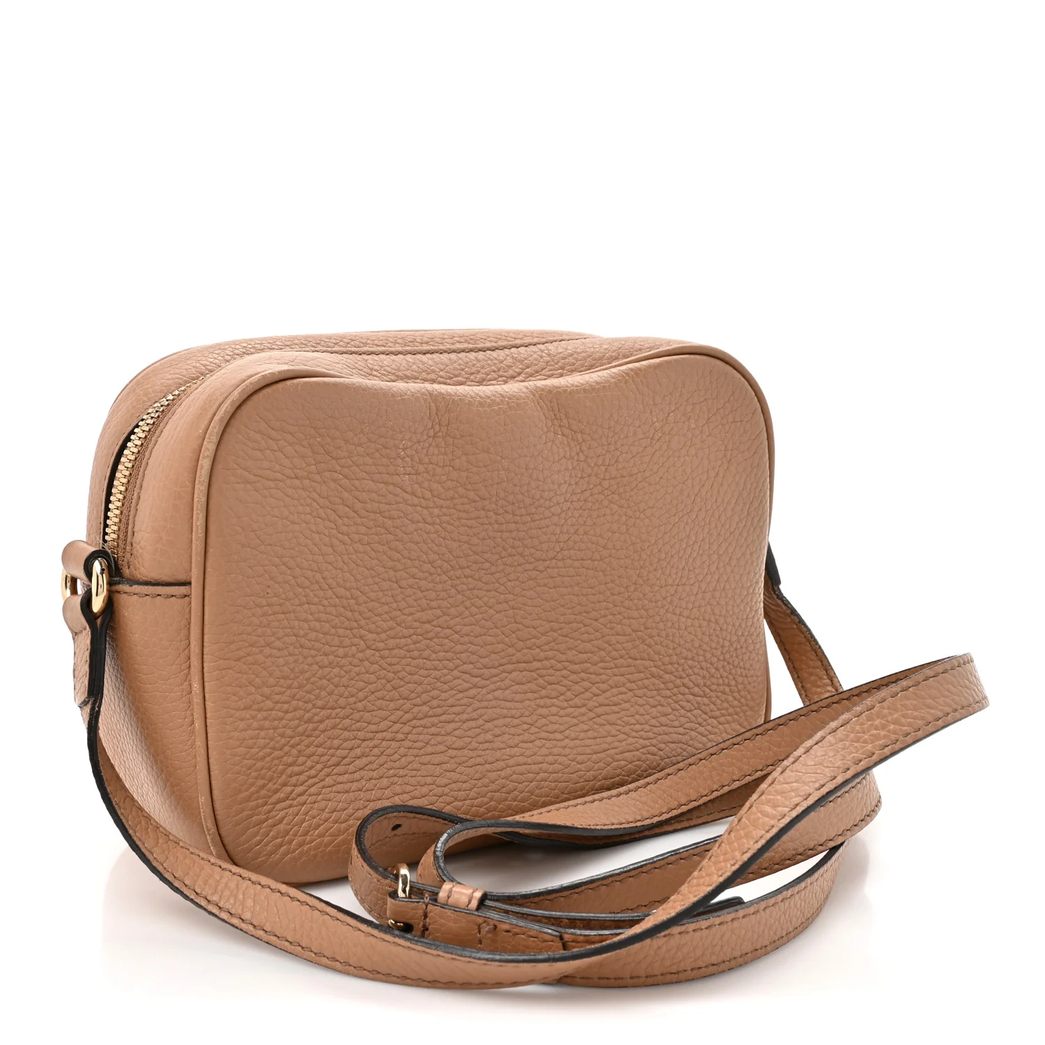 Pebbled Calfskin Small Soho Disco Bag Rose Beige - Top Club