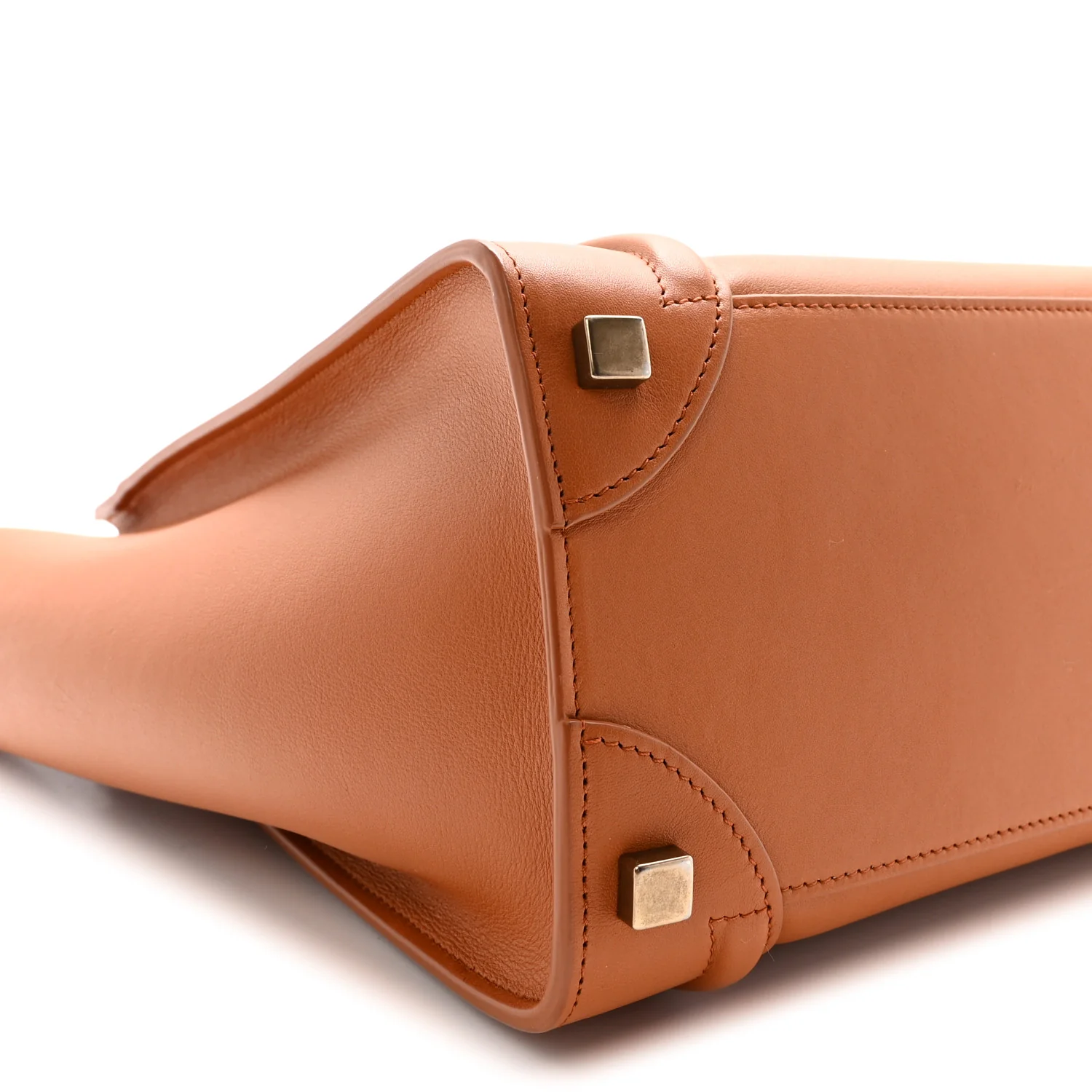 Smooth Calfskin Micro Luggage Light Copper - Top Club