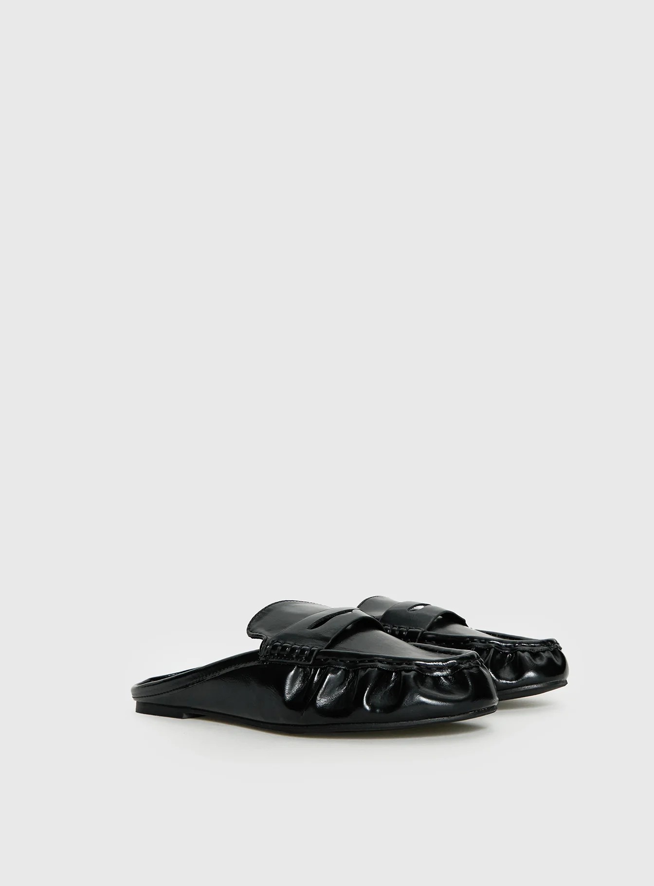 Hot Row Flat Loafers Black