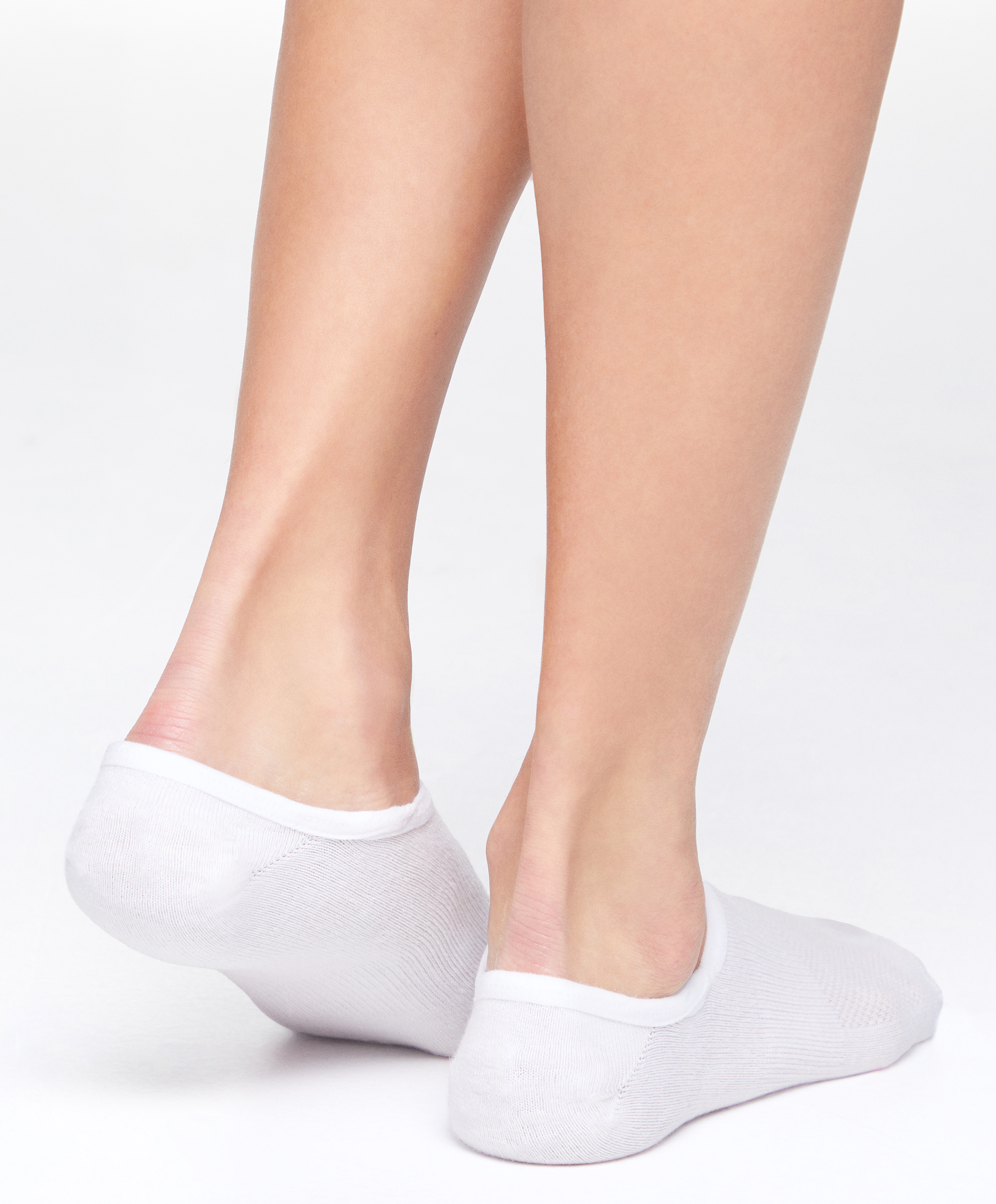 OYSHO 3 pairs of high-cut cotton blend invisible sports socks