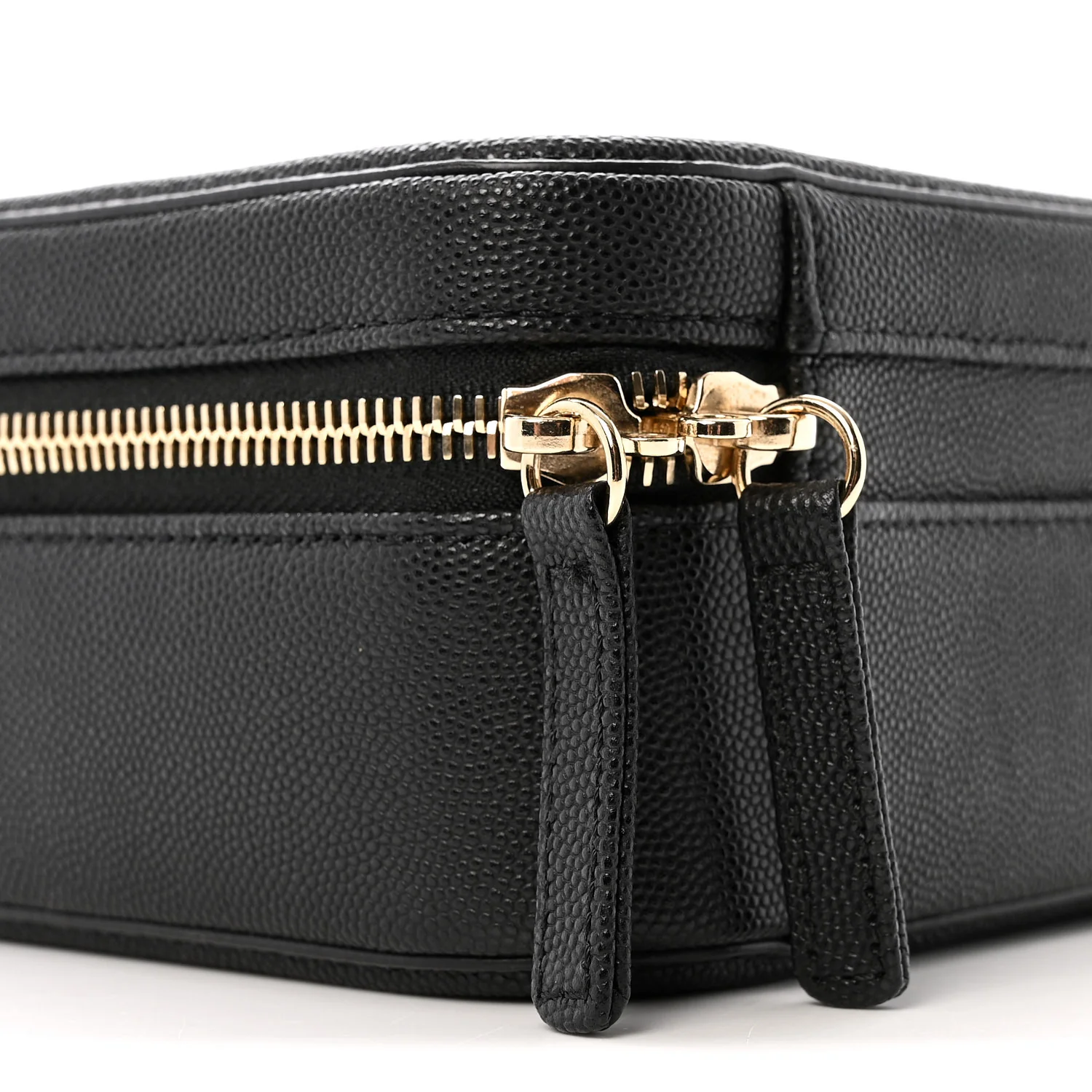 Caviar Quilted Medium CC Filigree Vanity Case Black - Top Club