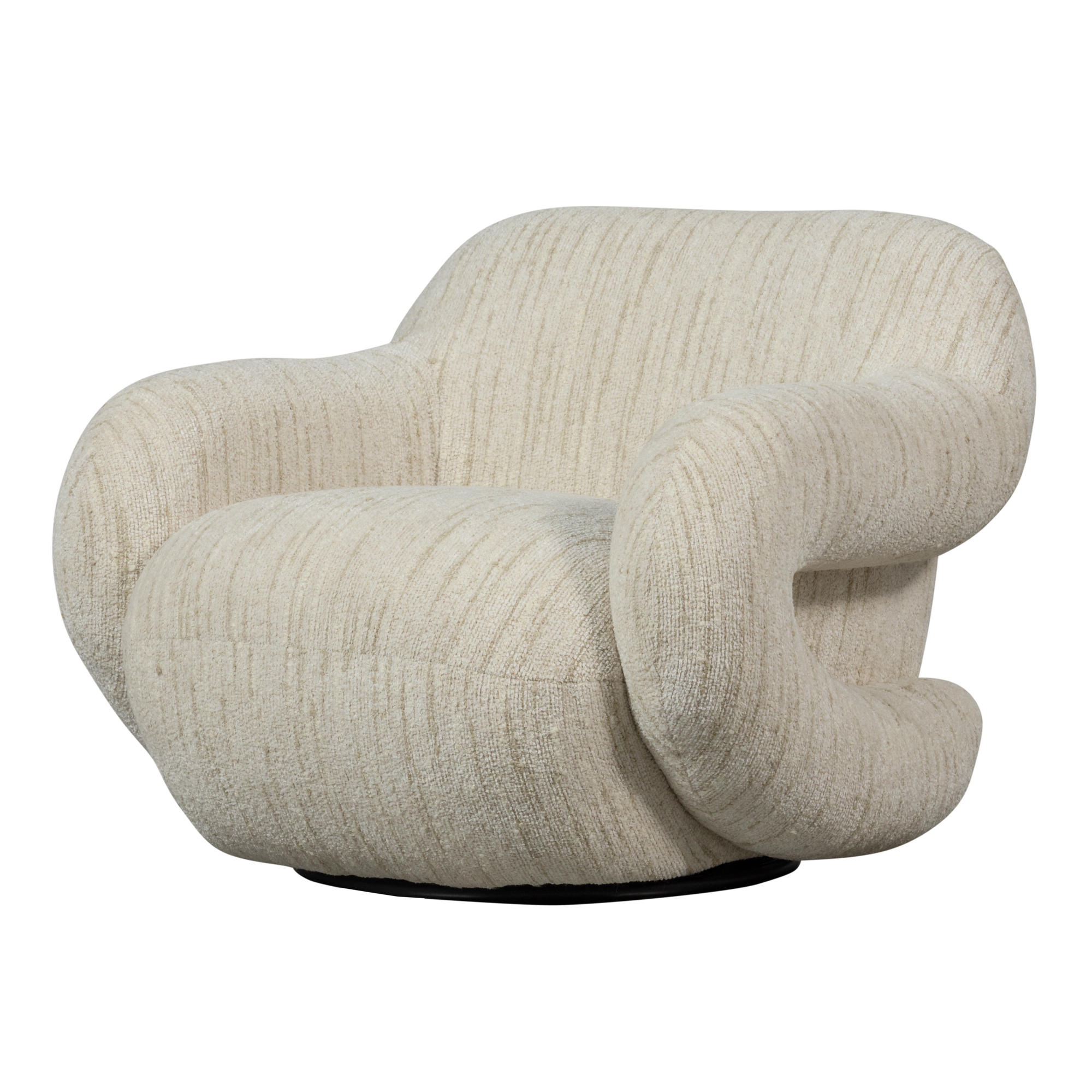 Folke Fauteuil - Chenille - Naturel Melange