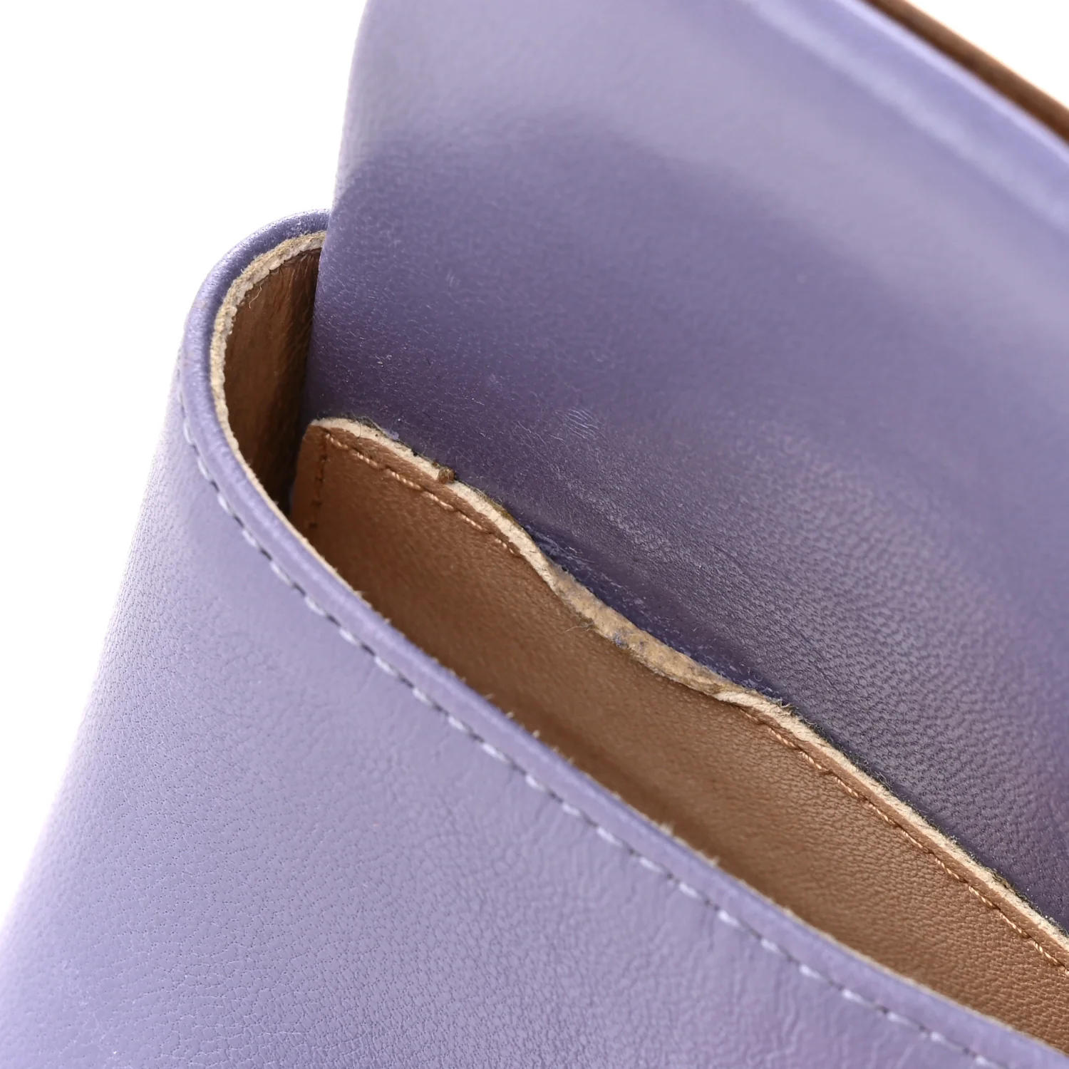 Lambskin Stretch Mule Sandals 41 Lavender - Top Club
