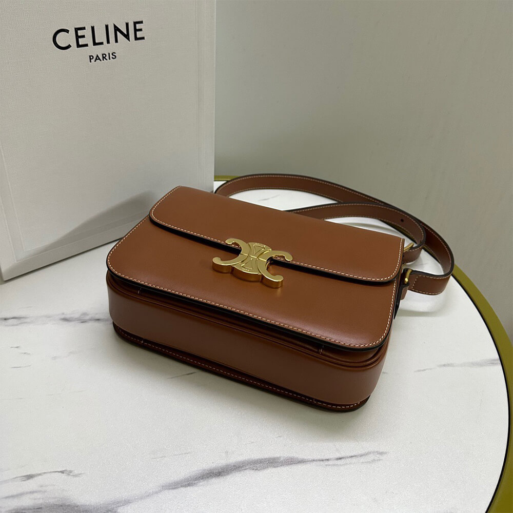 CELINE CLASSIQUE TRIOMPHE BAG in shiny calfskin(HIGH-END GRADE) - Top Club