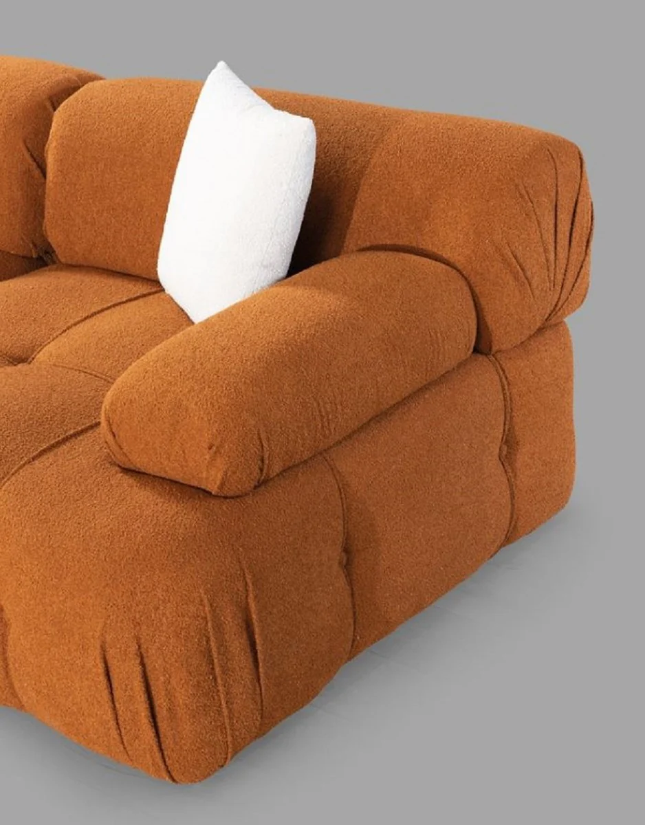 Luxury living room sofa brown 300 x 200 x H. 70 cm - Modular 4-piece corner sofa - Hotel sofa - Living room furniture - Hotel furniture - Luxury furniture