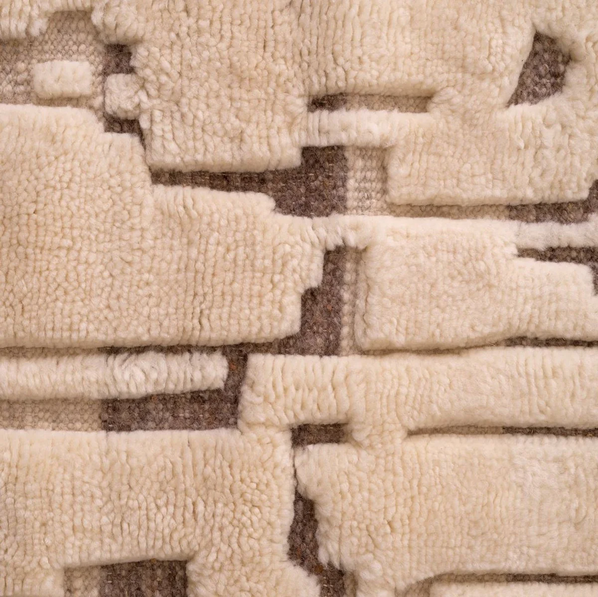 Luxury Ivory Wool Rug - Various Sizes - Hand-Knotted Wool Rug - Rectangular Living Room Rug - Luxury Quality