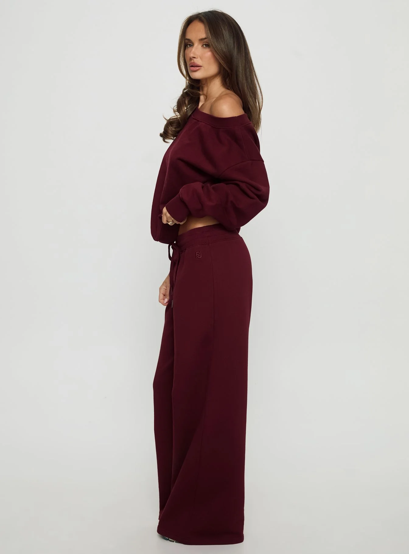 Dodie Wide Leg Pants Washed Currant