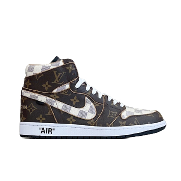 LOUIS VUITTON X NIKE AIR JORDAN 1 RETRO   LVS092 - Sneaker Replica Workshop