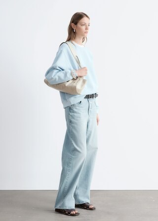 & Other Stories OVERSIZED COTTON-JERSEY SWEATSHIRT