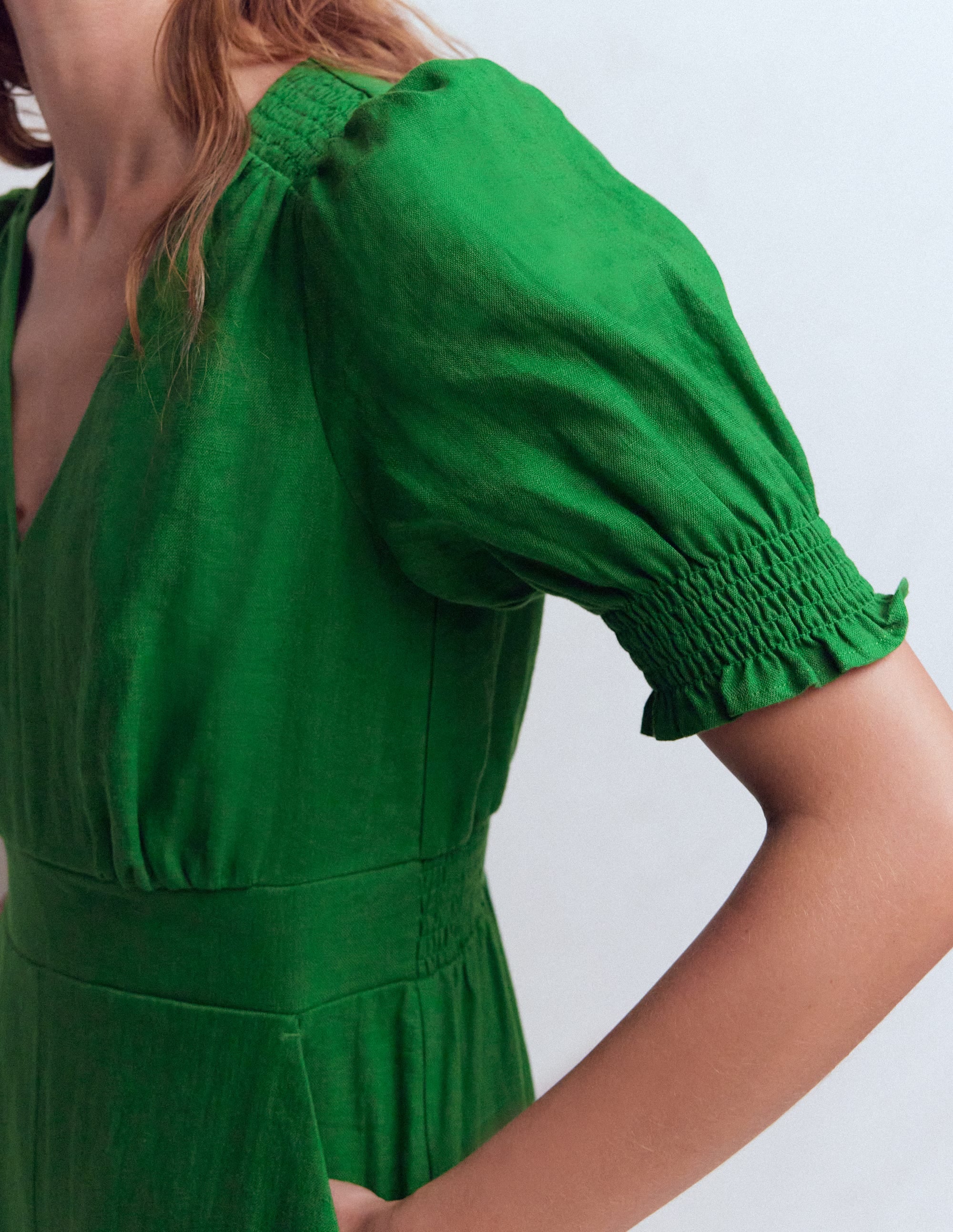 Anna Leinen-Jumpsuit-Amazonasgrün