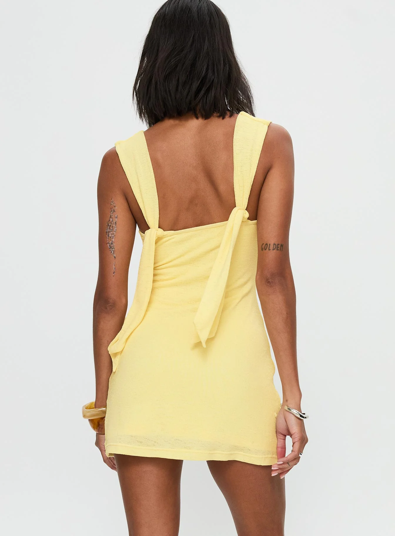 Steward Mini Dress Lemon