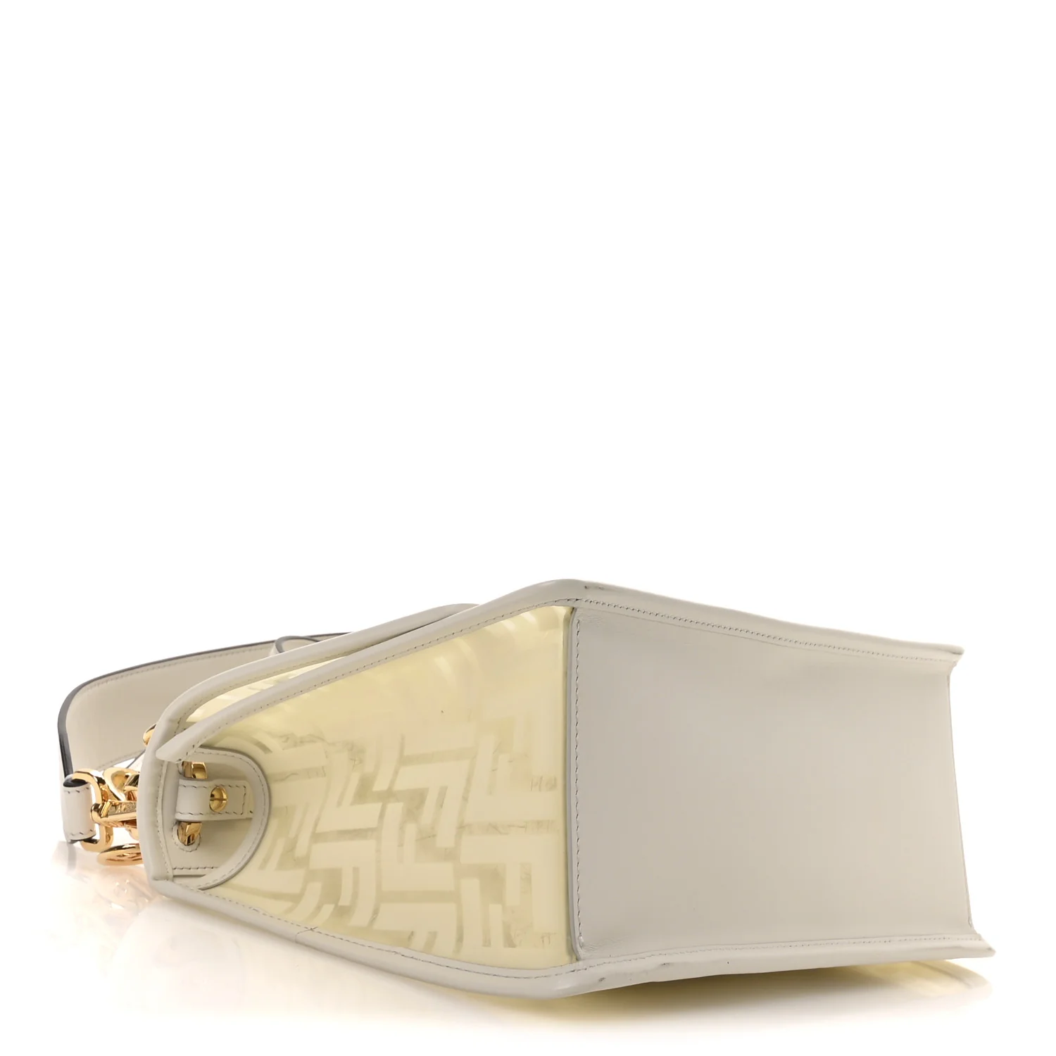 TPU FF Vitello Century F is Fendi Kan I Shoulder Bag White - Top Club