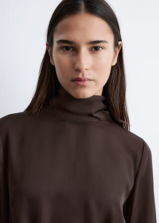 & Other Stories SCARF-NECK MIDI DRESS
