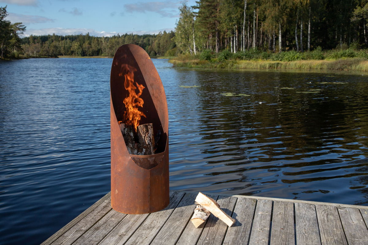 Metalen vuurkorf Lennart - Ø37cm Roestbrui