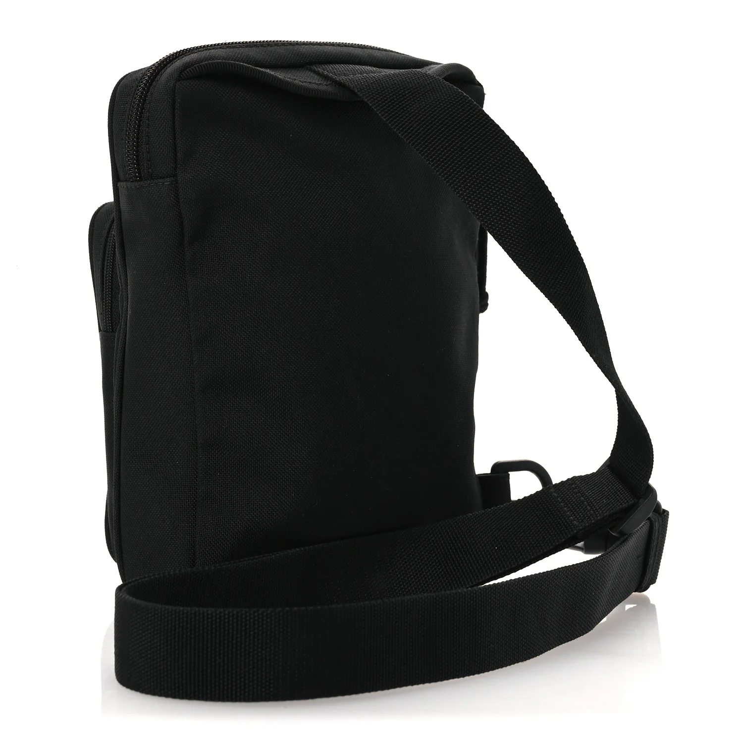 Nylon Logo Explorer Crossbody Messenger Bag Black - Top Club