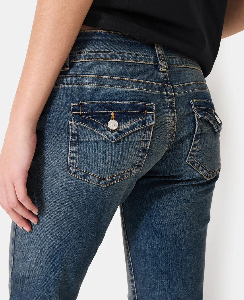 Pimkie Jean flare taille basse avec 2 boutons