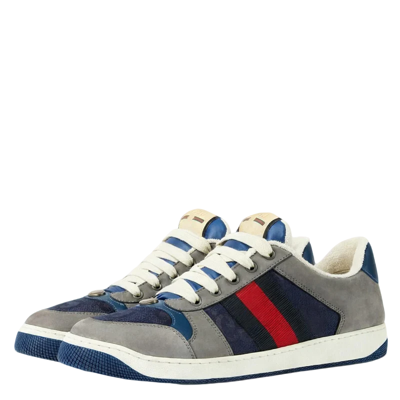 Gucci Unisex Sneakers With Web Stripes And Contrast Color Detailing - Sneaker Replica Workshop