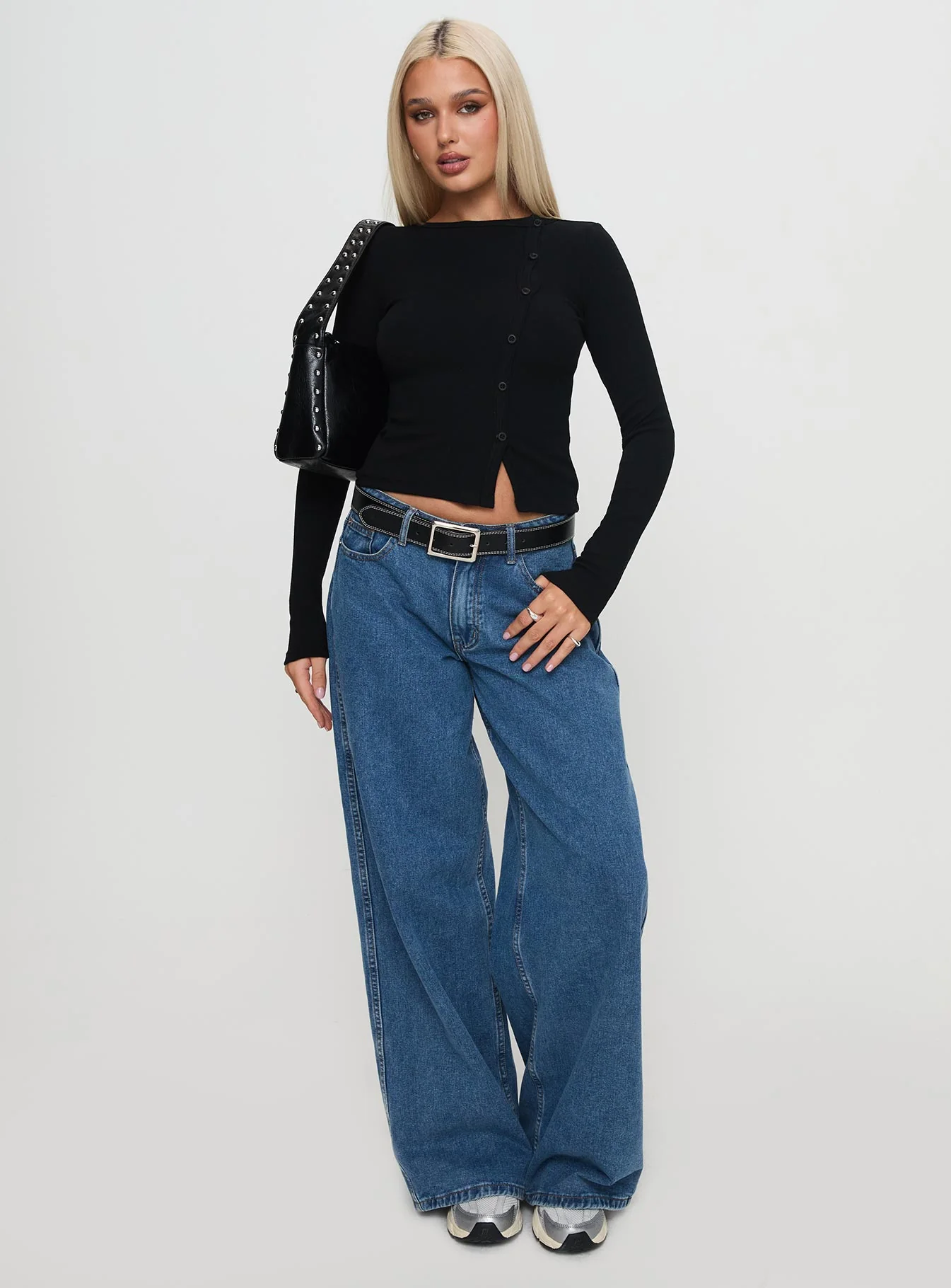 Passoni Long Sleeve Top Black