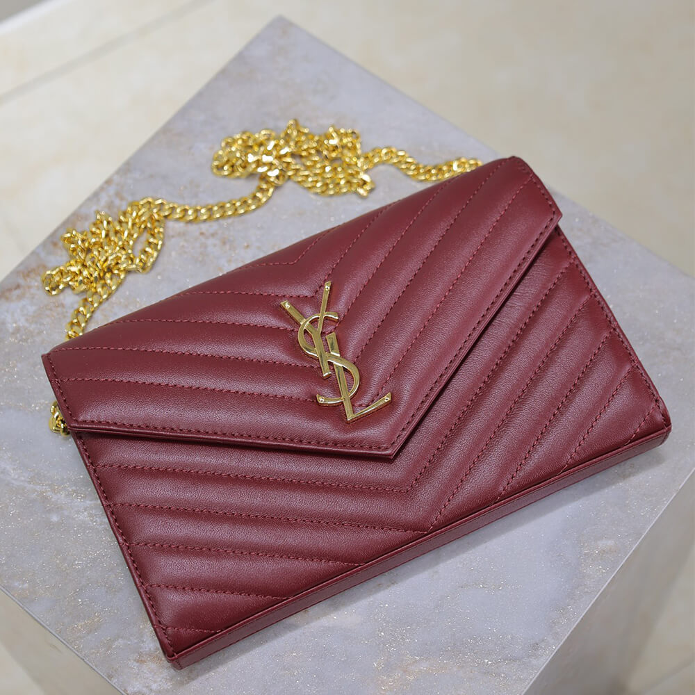 YSL cassandre chain wallet in lambskin - Top Club