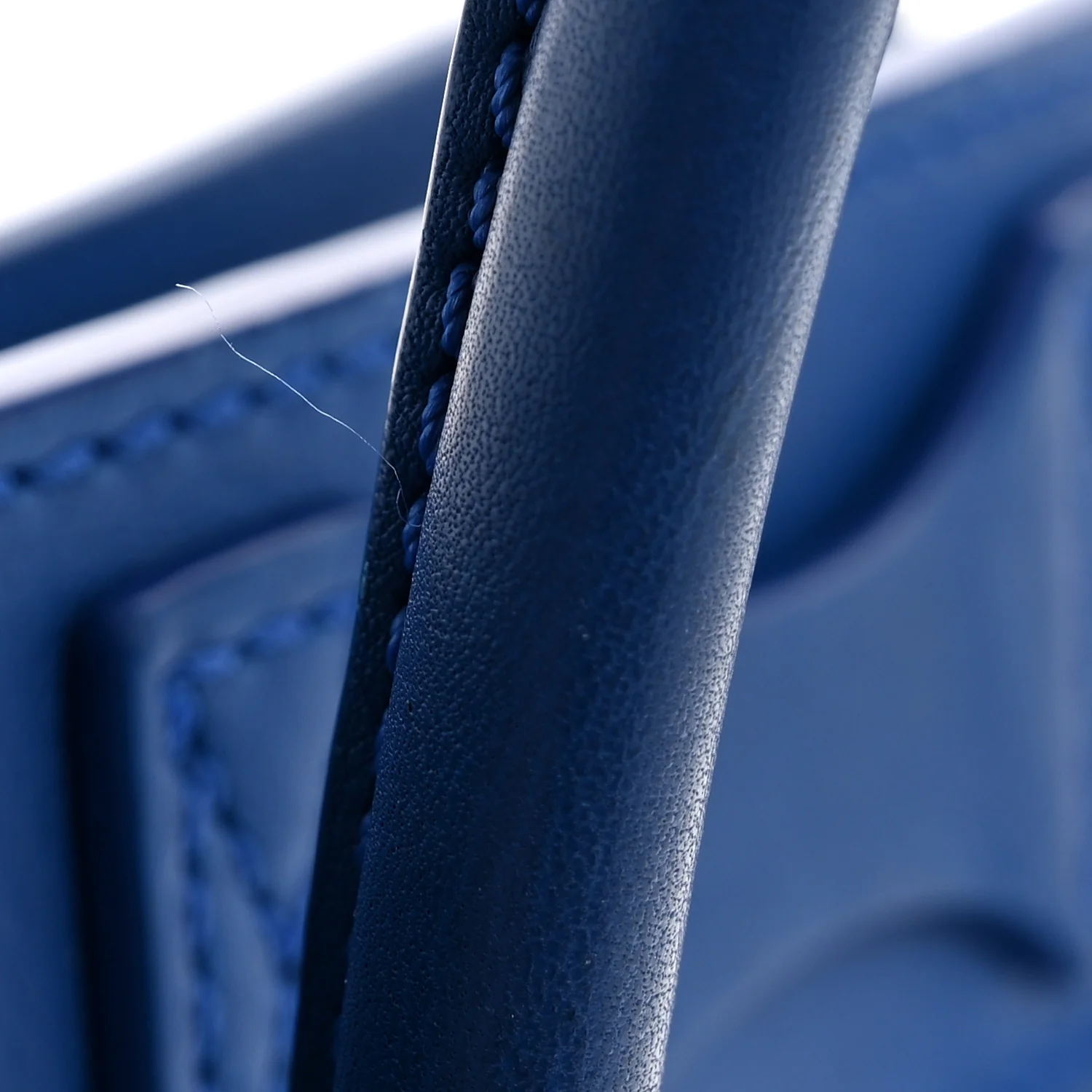 Smooth Calfskin Micro Luggage Royal Blue - Top Club
