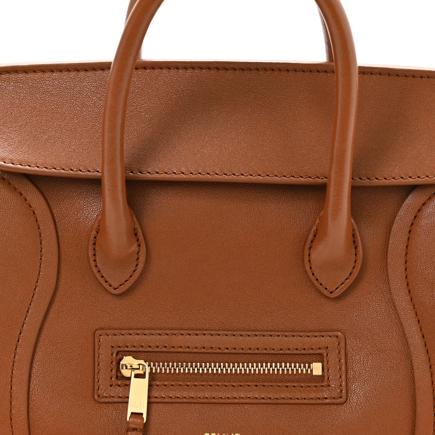Supple Shiny Lambskin Little New Luggage Soft Tan - Top Club