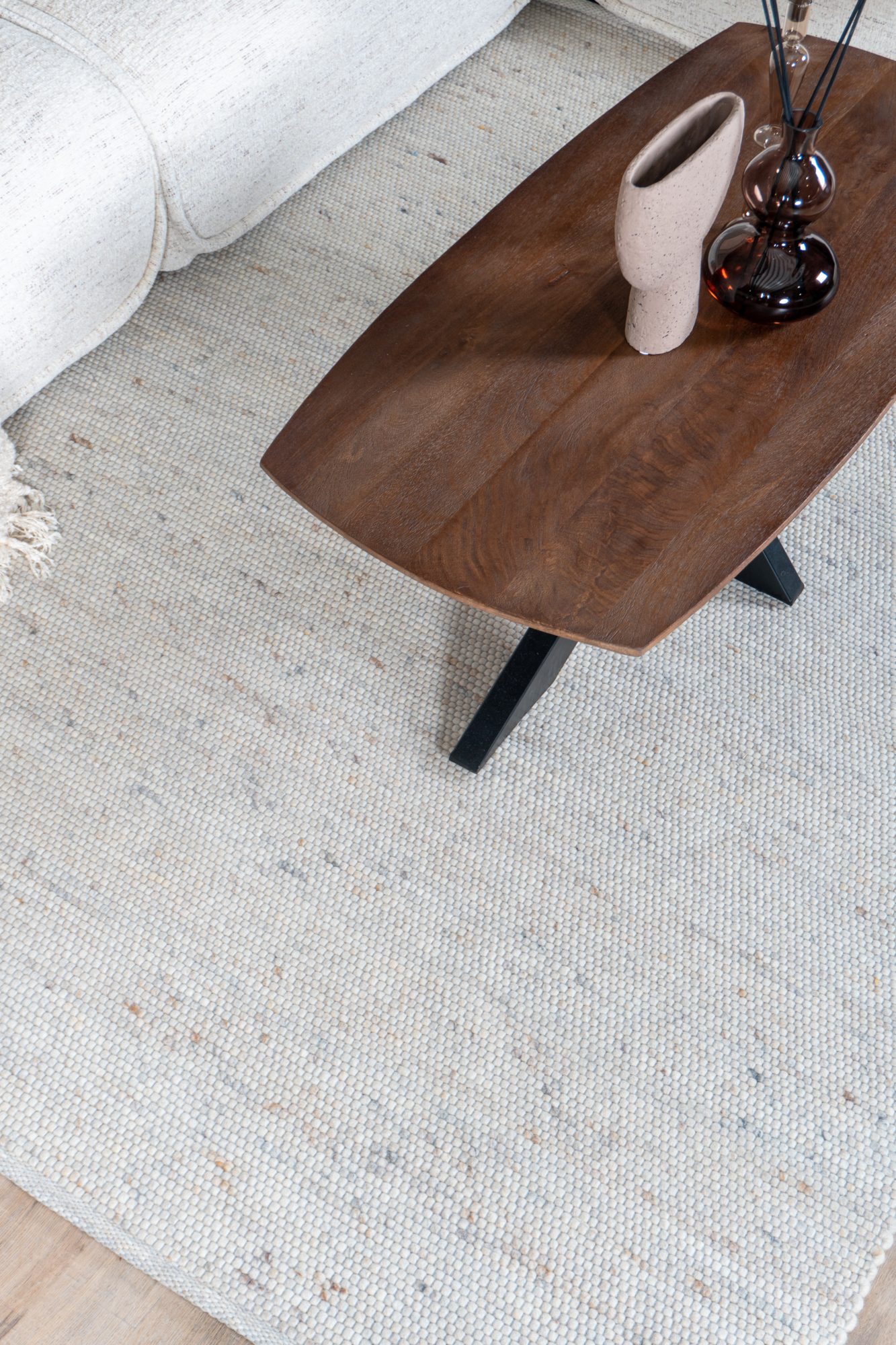 Vloerkleed Scott Beige 160 x 230 cm