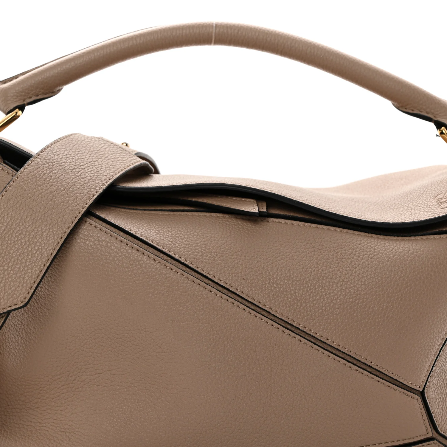Calfskin Medium Puzzle Bag Sand - Top Club