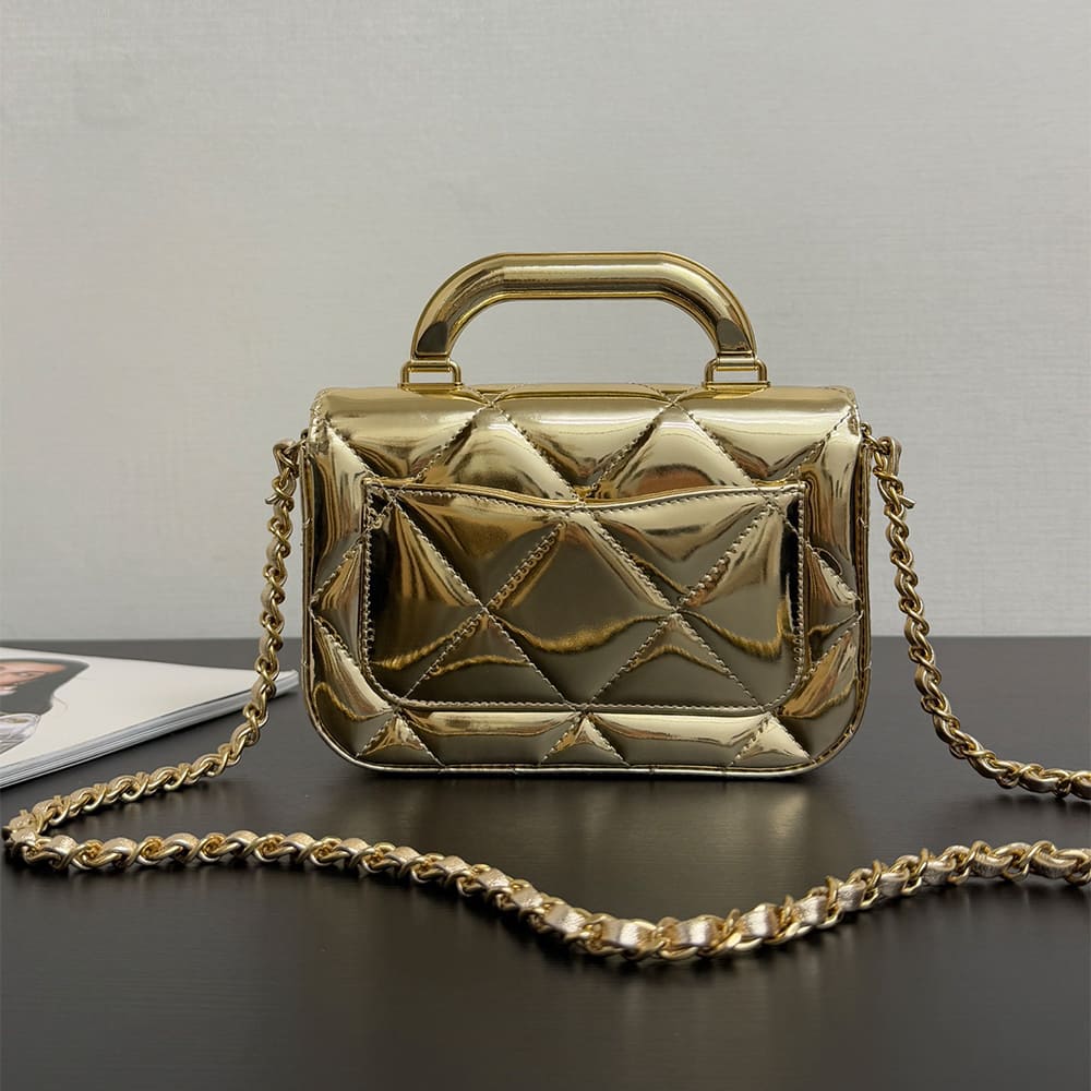 CHANEL Mini Flap Bag with Top Handle(high-end grade) - Top Club