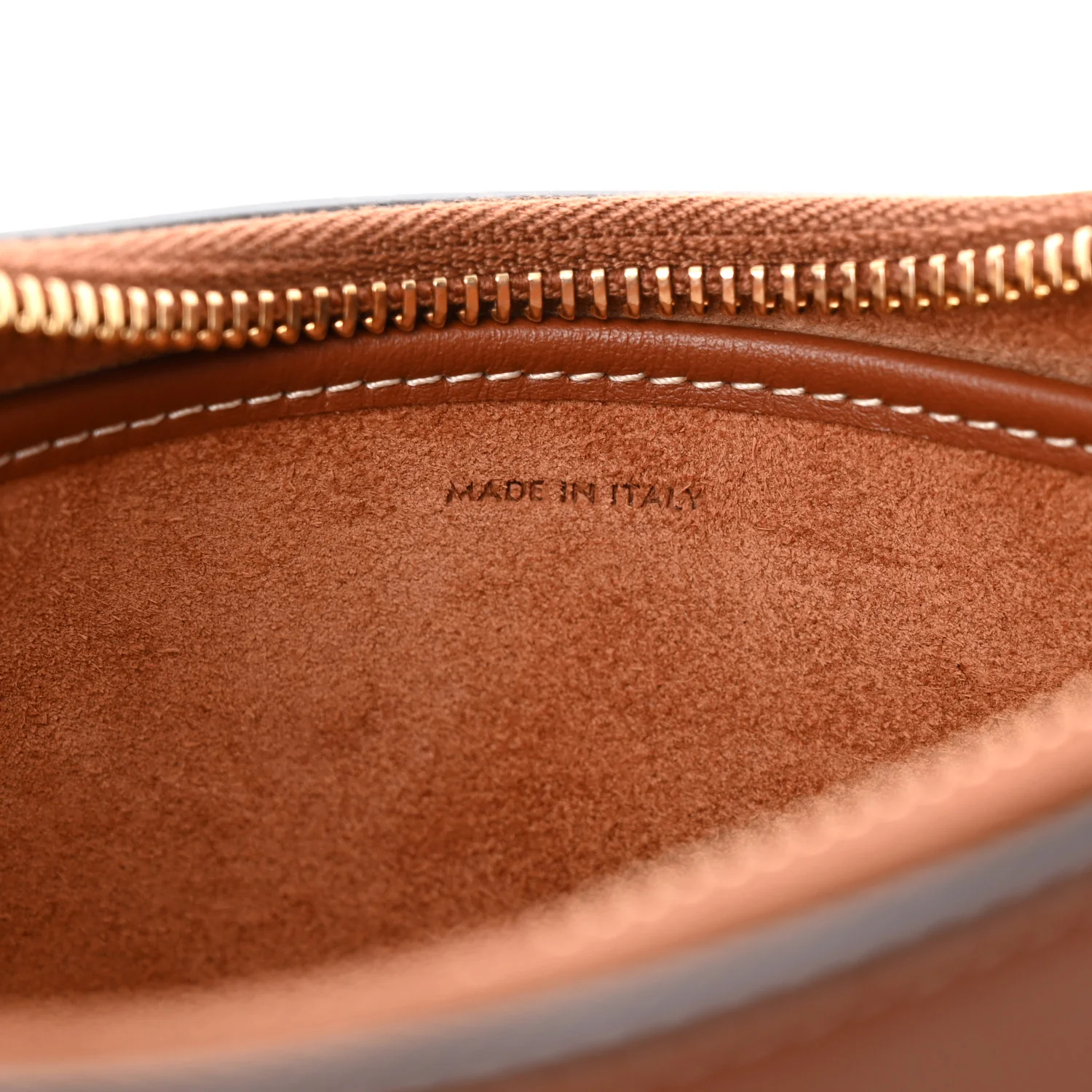 Smooth Calfskin Medium Strap Ava Shoulder Bag Tan - Top Club