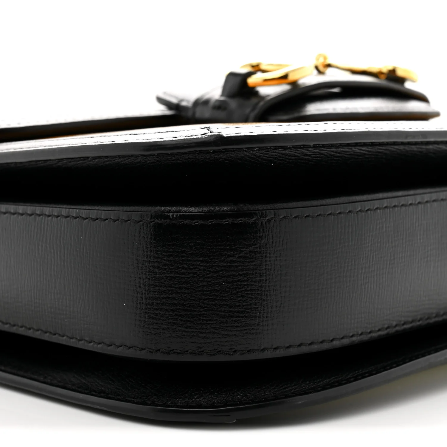 Azalea Calfskin Tri-Color Horsebit 1955 Shoulder Bag Mystic White Sun Oil Black - Top Club
