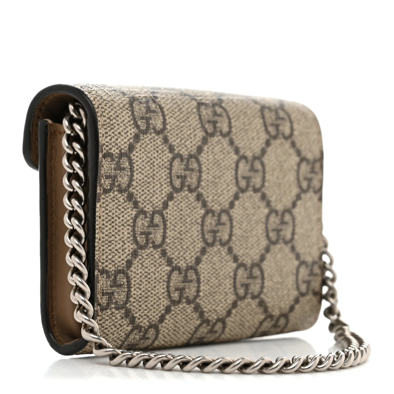 GG Supreme Monogram Dionysus Coin Purse Taupe - Top Club