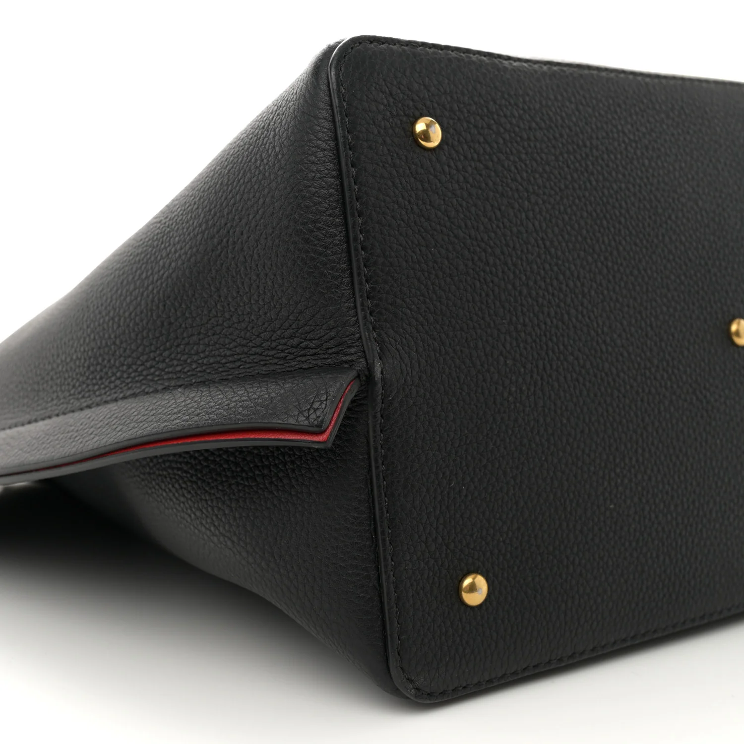 Grainy Calfskin VLogo Escape Hobo Bag Black - Top Club
