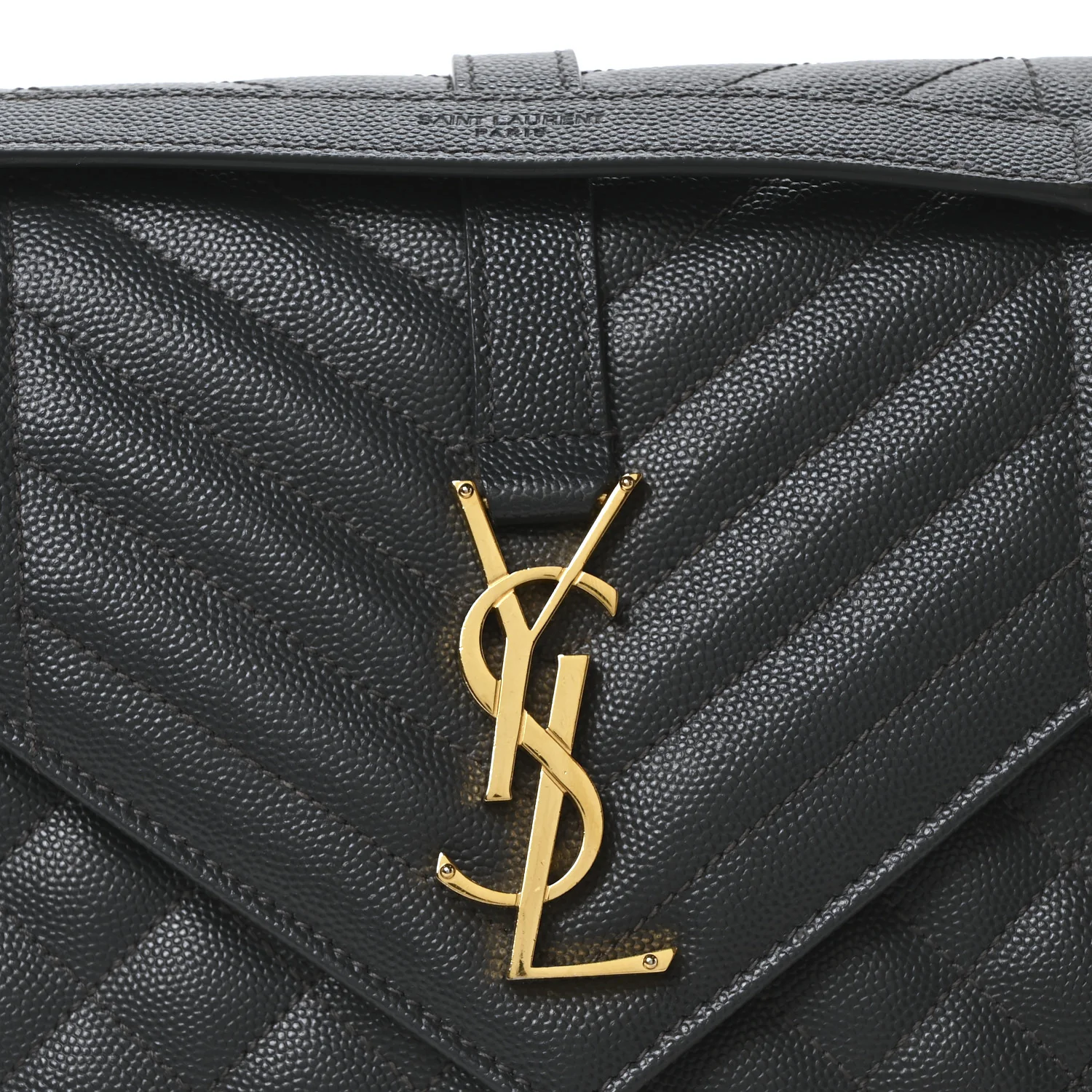 Grain De Poudre Textured Mixed Matelasse Triquilt Medium Monogram Satchel Dark Smog - Top Club
