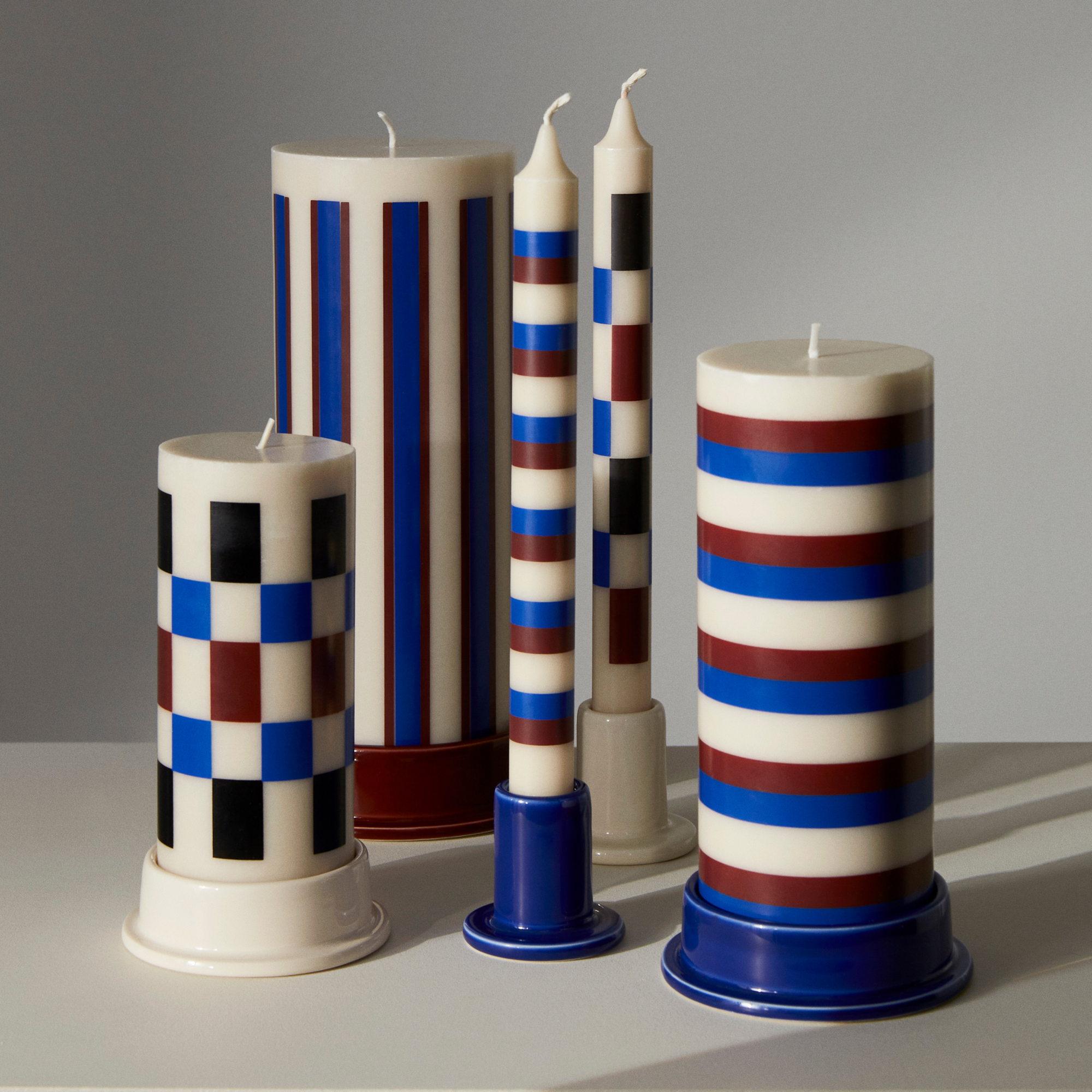 Kandelaar Column medium blauw