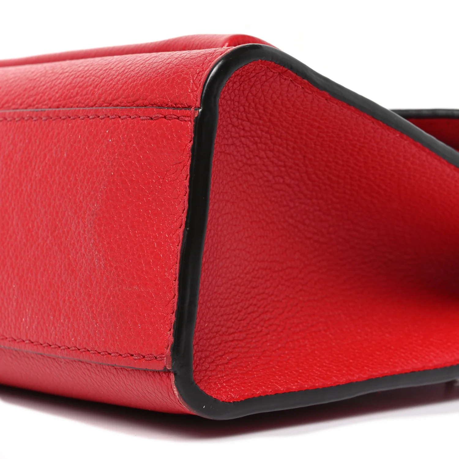 Soft Calfskin My Lockme Chain Bag BB Poppy - Top Club