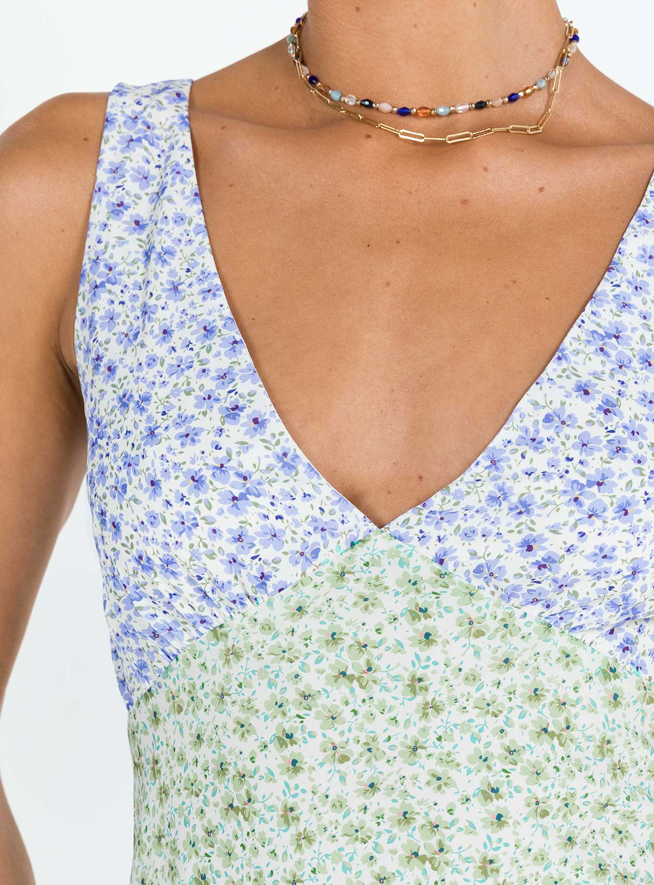 Nellie Mini Dress Two Tone Multi