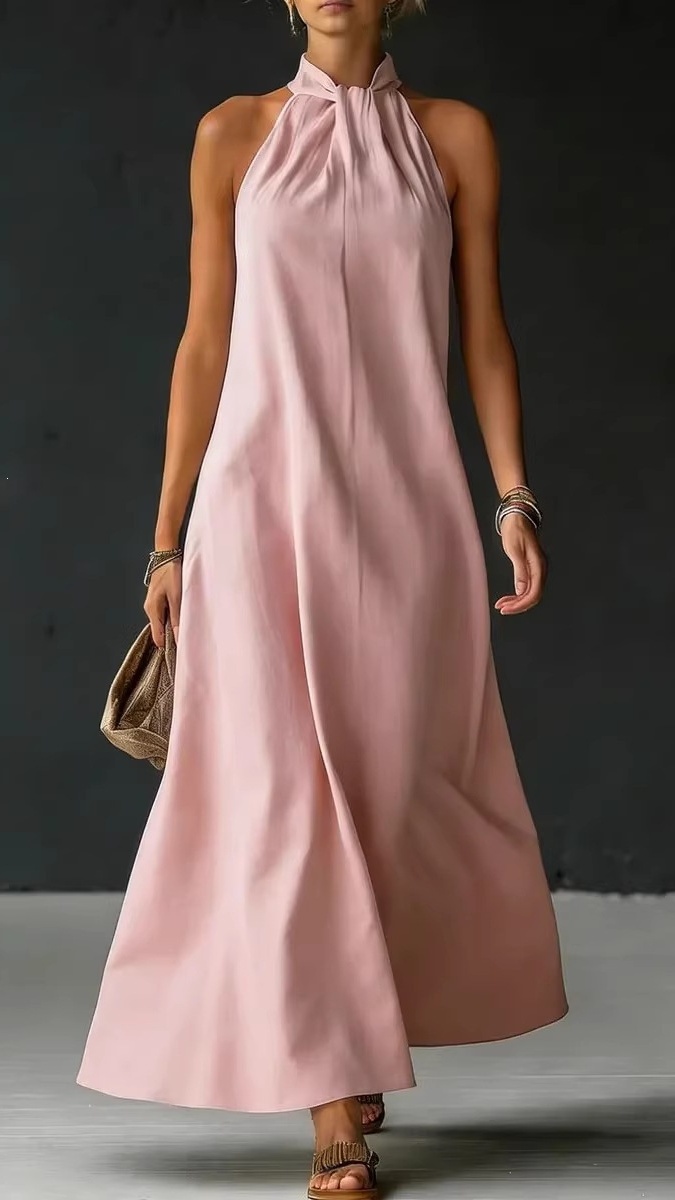 Women's Off-Shoulder Sleeveless Crossover Dress - Nordfashionstorm - Women's Clothing, Fashion for You - Nordfashionstorm.com